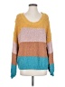 Blank Paige 100% Cotton Color Block Yellow Pullover Sweater Size S - photo 1