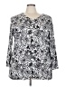 Cj Banks Silver Long Sleeve Blouse Size 3X - photo 1