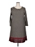 Tacera Chevron-herringbone Black Casual Dress Size 2X - photo 1