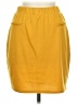 Le Lis Solid Yellow Casual Skirt Size M - photo 1