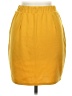 Le Lis Solid Yellow Casual Skirt Size M - photo 2