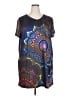 Assorted Brands Graphic Blue Casual Dress Size 2X - photo 1