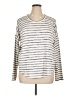 Rag & Bone Stripes Ivory Silver Pullover Sweater Size XL - photo 1