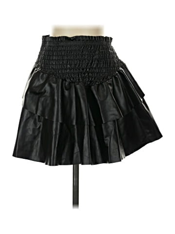 CHERYL CREATION Faux Leather Skirt (view 1)