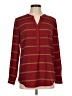Talbots 100% Polyester Burgundy Long Sleeve Blouse Size M - photo 1