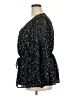 Lane Bryant 100% Polyester Black 3/4 Sleeve Blouse Size 20 - photo 5