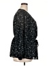 Lane Bryant 100% Polyester Black 3/4 Sleeve Blouse Size 20 - photo 4