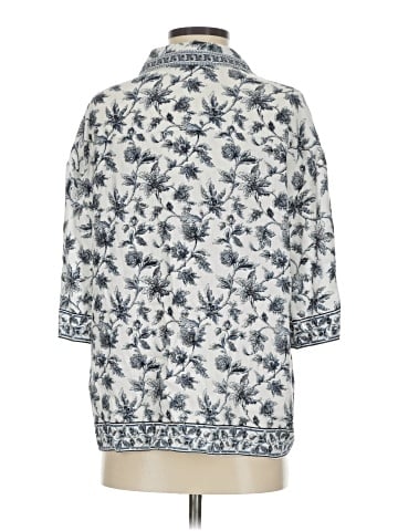 Max Studio 3/4 Sleeve Button-Down Shirt (view 2)