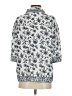 Max Studio Floral Blue 3/4 Sleeve Button-Down Shirt Size S - photo 2