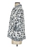Max Studio Floral Blue 3/4 Sleeve Button-Down Shirt Size S - photo 5