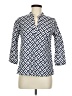 Duffield Lane Blue 3/4 Sleeve Blouse Size XS - photo 1