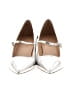 Ann Taylor Metallic Silver Heels Size fits like a 6.5 runs very big  - photo 2
