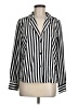 Shein Stripes Black Long Sleeve Blouse Size 6 - photo 1