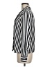 Shein Stripes Black Long Sleeve Blouse Size 6 - photo 5