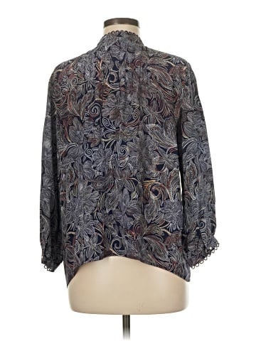Johnny Was Long Sleeve Silk Top (view 2)