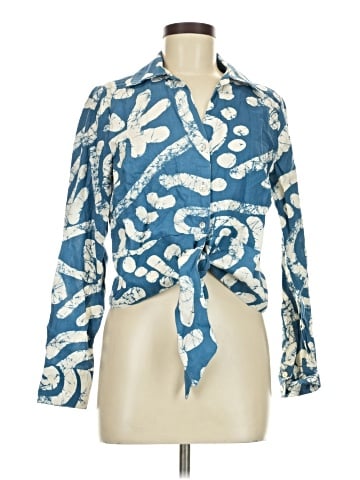 Haute Hippie Long Sleeve Blouse - front