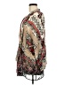 Bebe 100% Polyester Tan Silver Kimono Size XS - photo 5