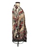 Bebe 100% Polyester Tan Silver Kimono Size XS - photo 4