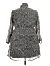 Indulge 100% Polyester Silver 3/4 Sleeve Top Size 3X - photo 2