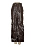Babaton 100% Polyurethane Metallic Brown Casual Pants Size 4 - photo 1