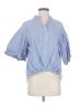 Taleen Blue 3/4 Sleeve Blouse Size 4 - photo 1