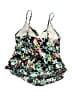 Elle Floral Green Swimsuit Top Size XL - photo 2