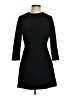 Per Se Solid Black Casual Dress Size 4 - photo 1