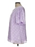 Umgee 100% Polyester Purple Short Sleeve Blouse Size L - photo 5