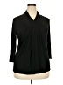 Cherish Black 3/4 Sleeve Blouse Size 3X - photo 1
