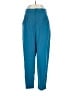 Equipment 100% Silk Solid Blue Silk Pants Size 12 - photo 1