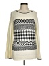 Talbots Chevron-herringbone Ivory Pullover Sweater Size M - photo 1