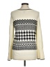 Talbots Chevron-herringbone Ivory Pullover Sweater Size M - photo 2