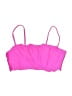 No Boundaries Solid Pink Swimsuit Top Size M - photo 1