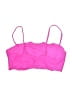 No Boundaries Solid Pink Swimsuit Top Size M - photo 2
