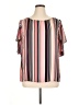 Roz & Ali 100% Polyester Pink Short Sleeve Blouse Size XL - photo 1