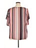 Roz & Ali 100% Polyester Pink Short Sleeve Blouse Size XL - photo 2