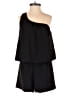 Plumberry Solid Black Romper Size XS - photo 1