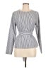 Shein 100% Polyester Gray Long Sleeve Blouse Size M - photo 1
