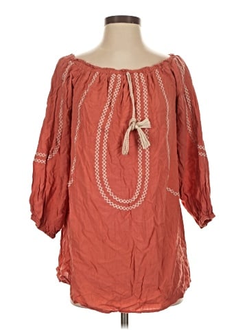 Flying Tomato 3/4 Sleeve Blouse (view 1)