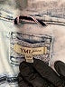 YMI Graphic Silver Denim Jacket Size M - photo 6