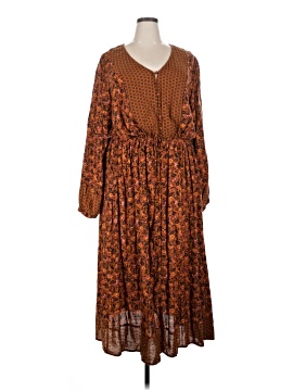 chinese dress ladies Knox Rose Knox Rose Women's Long Sleeve Embroidered Midi Casual Dress main image 0