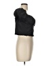Mable 100% Cotton Black Short Sleeve Top Size L - photo 4