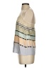 Tibi Stripes Multi Color Silver Sleeveless Blouse Size 4 - photo 5