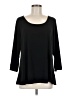 Susan Graver Black 3/4 Sleeve T-Shirt Size M - photo 1