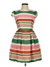 Five Plus Stripes Green Casual Dress Size S - photo 1