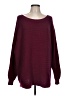 Unbranded Solid Burgundy Pullover Sweater Size L (estimated) - photo 1