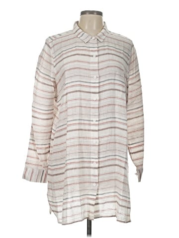 Garnet Hill 3/4 Sleeve Button-Down Shirt (view 1)
