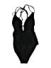 Sheshow Solid Black One Piece Swimsuit Size M - photo 2