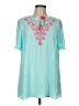 Torrid Teal Short Sleeve Blouse Size Med Plus (00) - photo 1