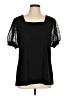 Unbranded Black Short Sleeve Top Size L - photo 1